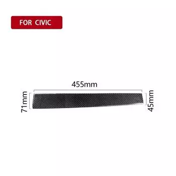подходит для Honda Civic 10th 2016-19 карбоновая панель приборов декоративная накладка накладка автомобильные аксессуары наклейка для защиты автомобиля чёрный