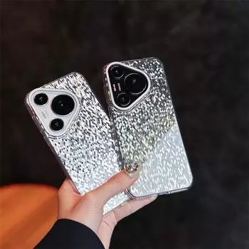 Подходит для Huawei Pura70Ultra Чехол для мобильного телефона с ромбовидным блестками pura70Pro + легкий роскошный сенсорный чехол IMD Premium Huawei Pura70