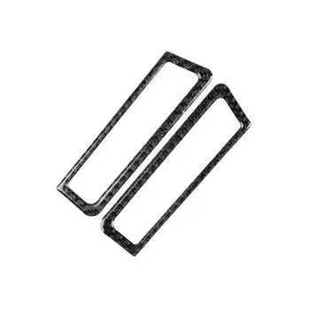 подходит для Infiniti Q50 Q60 2014-19 карбоновое волокно салон кондиционер вентиляционное отверстие выпускное отверстие отделка крышка автомобильный стилист наклейки аксессуары чёрный