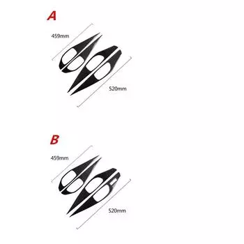 подходит для Infiniti Q50 Q60 2014-19 Аксессуары Карбоновая внутренняя дверь декоративная наклейка защита от царапин панель