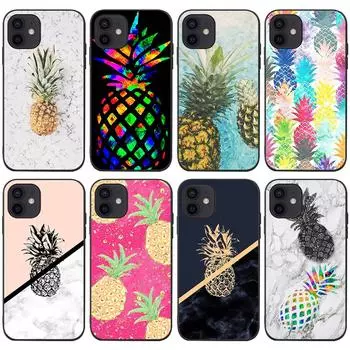 Подходит для iPhone16, чехол для мобильного телефона, мягкий чехол XR, новый чехол для мобильного телефона с изображением тропических фруктов и ананаса, чехол для фруктов iPhone12/12pro6.1