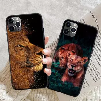 Подходит для iPhone16 Чехол для мобильного телефона Новый чехол для мобильного телефона Tiger Lion Wolf Leopard iPhone13