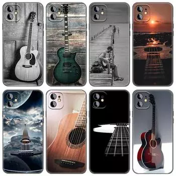Подходит для iPhone16, чехол для мобильного телефона, новый чехол для пары гитары, скрипки, искусства iPhone13