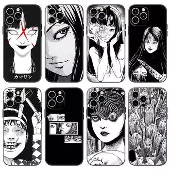 Подходит для iPhone16 Чехол для мобильного телефона Новый чехол для пары Хэллоуин Граффити Девушка Чехол для мобильного телефона iPhone13