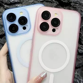 Подходит для iPhone16promax Чехол для мобильного телефона Матовый Apple 15 Магнитная присоска 14 Два в одном 13 Все включено 12 11 Apple 16