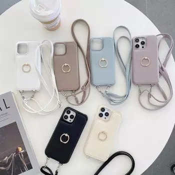 Подходит для iPhone 14 Pro Чехол для телефона iPhone 13 Lychee Pattern Card Insertion Beauty Mirror Diagonal Cross Rope Leather Case iPhone14 Pro Max сплав оранжевый