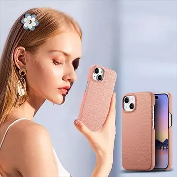 Подходит для iPhone 16 Pro Чехол для мобильного телефона, узор Lychee, все включено, защита от падения, защитный чехол для Apple 15 Pro Max iPhone 16 Pro Max чёрный