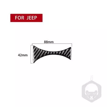 Подходит для Jeep Wrangler Аксессуары для автомобиля 2007-2010 / 1 шт. Подстаканник из углеродного волокна для автомобиля Наклейки для салона автомобиля чёрный