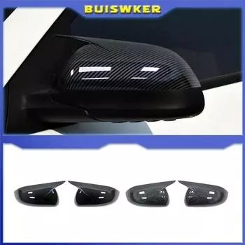Подходит для KIA K2 KX CROSS 2017-2020 RIO 4 2017-2025 Автомобильный чехол для бокового зеркала заднего вида, рог, крыло, крышка, внешний чехол, отделка, наклейка, карбон