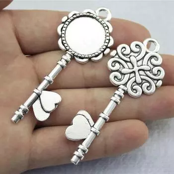 Подходит для круглого стеклянного кабошона 20 мм, поднос для установки поддона цвета античного серебра, компоненты, материалы, принадлежности для изготовления ювелирных изделий своими руками