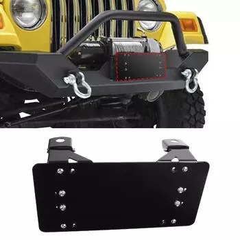 Подходит для лебедки 10 Роликовый держатель троса, устойчивый к коррозии, универсальный держатель номерного знака, откидной роликовый держатель троса, монтажный кронштейн для модификации для бездорожья Black