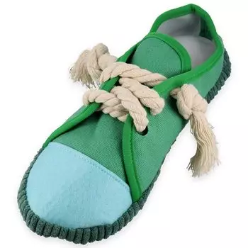 Подходит для маленьких и шумных жевательных развивающих игрушек, зубов, носа, находки, подарок [Счастливые животные] для собак среднего размера, игрушка, игрушка, веревка, тянуть, играть, игрушка, зелёный