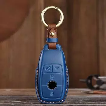 Подходит для Mercedes Benz E-class E200l/e300l/c260l/c180/a200 кожаный чехол для ключей протектор автомобильные аксессуары держатель брелок