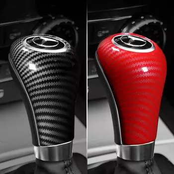Подходит для Mercedes-Benzw204 w212 A/C/E/GLevel CLSGear, наклейки на ручку переключения передач, модифицированные наклейки углеродного волокна черного