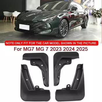 Подходит для MG7 MG 7 2023 2024 2025 Автомобильный Стайлинг ABS Автомобильные Брызговики Брызговики Брызговики Переднее Заднее Крыло Авто Аксессуары чёрный