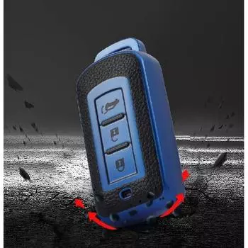 Подходит для Mitsubishi Outlander, чехол для ключей JinxuanASXPajero Eclipse, чехол для автомобильного ключа с перекрестной пряжкой MitsubishiAStyle-Intellig