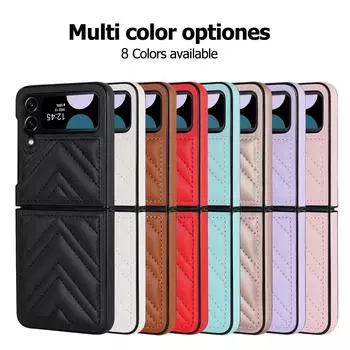 Подходит для нового чехла для мобильного телефона Samsung Flip4 V-образной формы Z Fold4, небольшого складного чехла для мобильного телефона с защитой от ветра и падения Z Flip3 красный