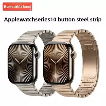 Подходит для нового ремешка для часов Apple Watch Series 10 с одной бусинкой и съемным ремешком из нержавеющей стали 38 40 41mm