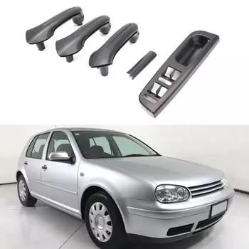 Подходит для Passat B5 Golf Jetta MK4 Внутренняя рамка дверной ручки, ABS внутренняя отделка дверной ручки Декоративная накладка