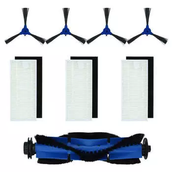 Подходит для подметальных роботов eufy Аксессуары RoboVac11S/30/30C/12/15C/35C 1 основная щетка + 3 фильтра + 4 боковые щетки