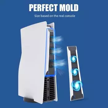 Подходит для PS5 Host Cooling Fan Driver Version Digital Version Universal Cooling Fan Auxiliary PS5 Cooling Radiator чёрный