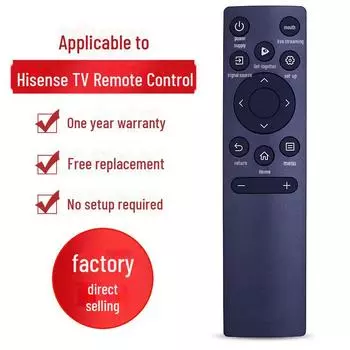 Подходит для пульта дистанционного управления телевизора Hisense CN3A75 Универсальный CN3V75 для моделей 40E2F и 55V1F-S CN3A75, RS, 20 meters
