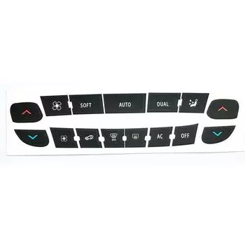 Подходит для Renault Air Conditioning Control Panel Button Repair Sticker для Renault Megane/ Master/ Scen чёрный
