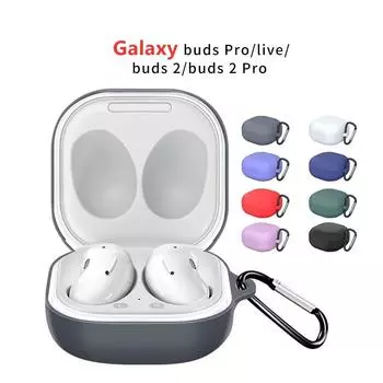Подходит для Samsung Galaxy Buds 2 Pro Наушники Защитный чехол Galaxy Buds Live / Buds2 Pro Силиконовый чехол для наушников Galaxy buds live чёрный