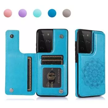 Подходит для Samsung S21, кожаный чехол для мобильного телефона, рельефный чехол для A52 A32, вставная карта, чехол для Note20, ультразащитный чехол A72 5G мятный зеленый