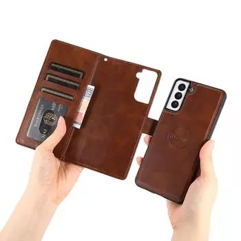 Подходит для Samsung S24, многофункциональный кожаный чехол для мобильного телефона, Note20, защитный чехол «два в одном», A15, чехол для мобильного телефона S21 красный