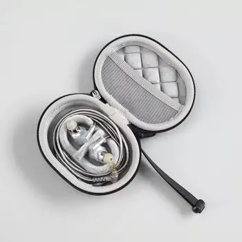 Подходит для Sennheiser IE900 IE800S IE600 HiFi Наушники Коробка для хранения Сумка Чехол Подходит для Sony M7 M9 Жесткий портативный защитный чехол для переноски чёрный