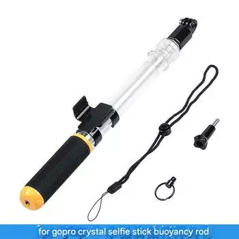 Подходит для спортивной камеры Gopro Crystal Selfie Stick Дайвинг Ручная наружная фиксированная прозрачная селфи-палка Плавучая палка