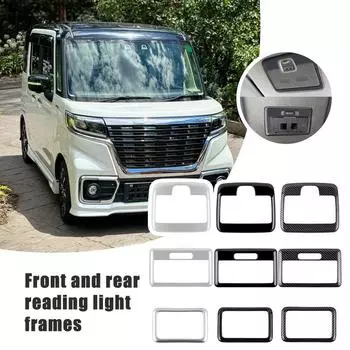 Подходит для Suzuki 24 Spacia Custom Modified Передние и задние рамки для чтения M K54S M K94S Специальное украшение для автомобиля T2K5 чёрный