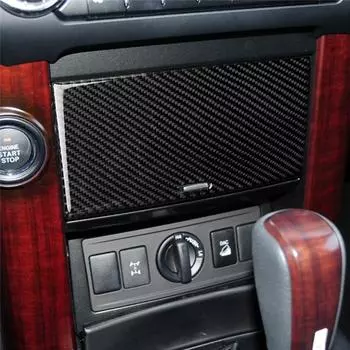 Подходит для Toyota Land Cruiser 150 Prado LC150 FJ150 2010-2017 Автомобильные аксессуары из углеродного волокна для чашки воды или панели прикуривателя чёрный
