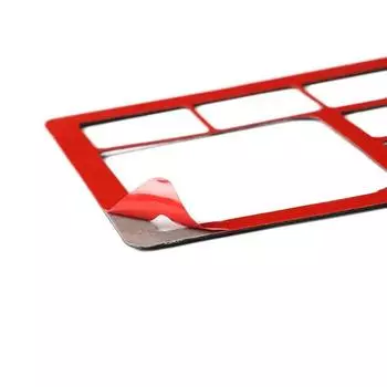 Подходит для Toyota Land Cruiser Prado 2010-2017 Углеродное волокно блок переключателей фар Декоративная панель Крышка наклейка на автомобиль 3D чёрный