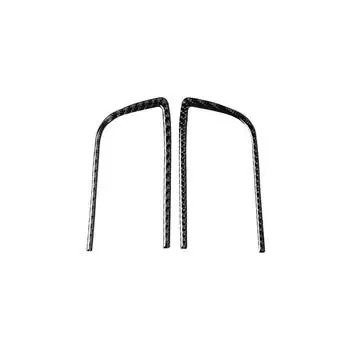 Подходит для Toyota Land Cruiser Prado FJ 120 Автомобильные аксессуары из углеродного волокна, хромированная передняя и задняя крышка противотуманной фары, наклейка на автомобиль