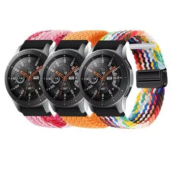 Подходит для умных часов Huawei Samsung с нейлоновым ремешком с магнитной застежкой 20mm