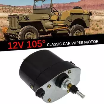 Подходит для универсального 12-вольтового электродвигателя стеклоочистителя ветрового стекла Willis Jeep Tractor или рычага со щеткой 01287358 7731000001 0390506510