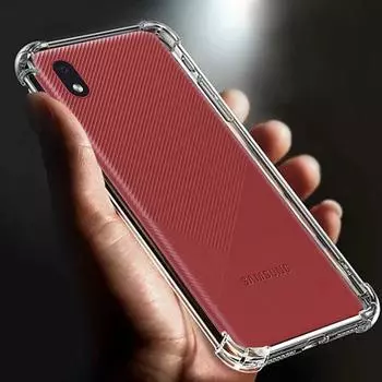 Подходит для утолщенной подушки безопасности ударопрочный прозрачный мягкий чехол для телефона TPU для Samsung Galaxy A01 core прозрачная задняя крышка A 01core for samsung A01 core прозрачный