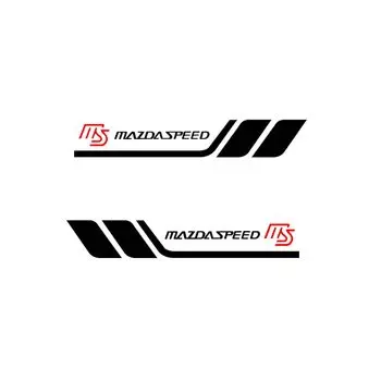 Подходит для всех моделей Mazdaspeed серии MS Наклейки на автомобиль Внешние аксессуары Наклейки Не оставляет следов Эксклюзивный логотип Узор в гоночном стиле Идеально подходит для самостоятельного изготовления Можно