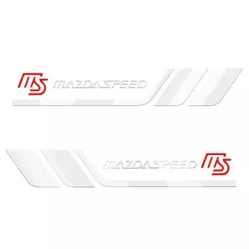 Подходит для всех моделей Mazdaspeed серии MS Наклейки на автомобиль Внешние аксессуары Наклейка Не оставляет следов Эксклюзивный логотип Узор в гоночном стиле Идеально подходит для самостоятельного изготовления