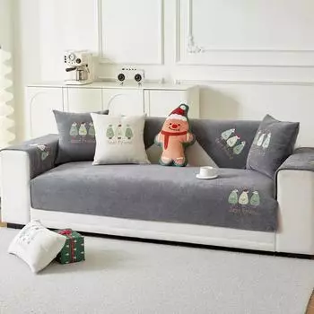 Подходит для всех сезонов Нескользящая подушка для дивана в виде рождественской елки Чехлы для дивана Чехол для дивана из шенилла Чехол для матраса Housses De Canape 70x90