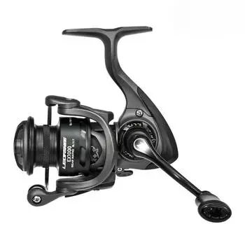 Подходит для всех вод Двуручная алюминиевая спиннинговая рыболовная катушка G Высокоскоростная 5.5:1 Передаточное число Суперплавная и Мощная Разгрузка Складной Металлический EX1000 серый