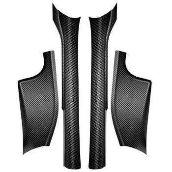 Подходит для встроенной пороговой полосы Tesla, рисунка из углеродного волокна, аксессуаров для модификации передней и задней педали приветствия.