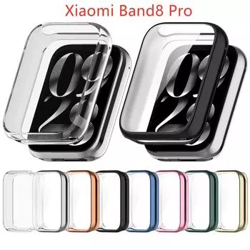 Подходит для Xiaomi Band 8pro, мягкий защитный чехол из ТПУ для Miband 8 Pro, аксессуары Xiaomi Band 8pro чистый