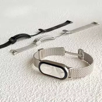 Подходит для Xiaomi Bracelet 8/9 Generation Универсальный ремешок Металлический магнитный браслет с пряжкой Ремешок для браслета Xiaomi MI 9