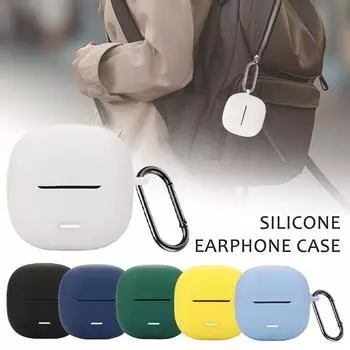 Подходит для Xiaomi Buds 6 Lite разноцветный силиконовый чехол для наушников Anti Drop Silicone Pr A2G8 White-For Redmi Buds 6 lite