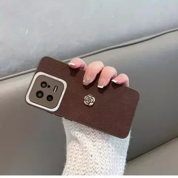 Подходит для Xiaomi Mi 15Pro Camellia, чехол для мобильного телефона Redmi Note14, защитный чехол из кожи pit leather pattern K80 advanced sense 14 на 14 месяцев Xiaomi 15