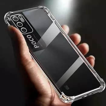 Подходит для Xiaomi Poco M3 Pro чехол 4G 5G Airbag противоударный прозрачный чехол для Mi M3Pro силиконовый чехол с полным покрытием Funda Back Cases for POCO M3 Pro прозрачный