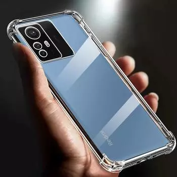 Подходит для Xiaomi Redmi Note12 чехол Airbag противоударный прозрачный чехол для note 12s 12pro plus turbo 4g 5g силиконовый полный чехол for redmi note 12 4G прозрачный